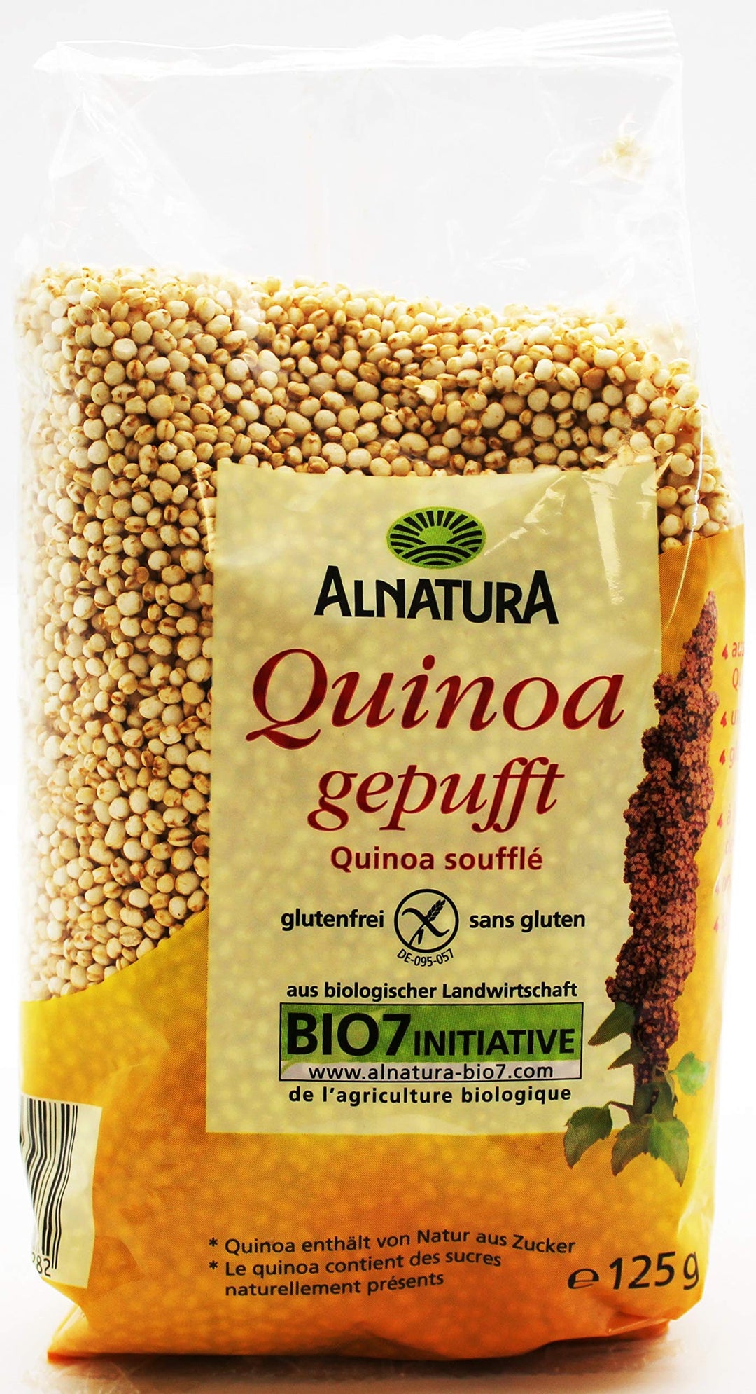 Alnatura Bio Quinoa gepufft, 3er Pack (3 x 125g)