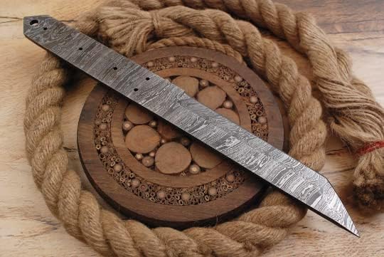Damast Klinge Handgeschmiedete Damast Rohling Damascus blank blade 6022EA