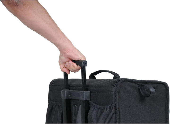 STANLEY Werkzeugkoffer (mit Rollen, 44,5 x 25,5 x 42 cm, wasserfester Kunststoffboden, Trolley aus s