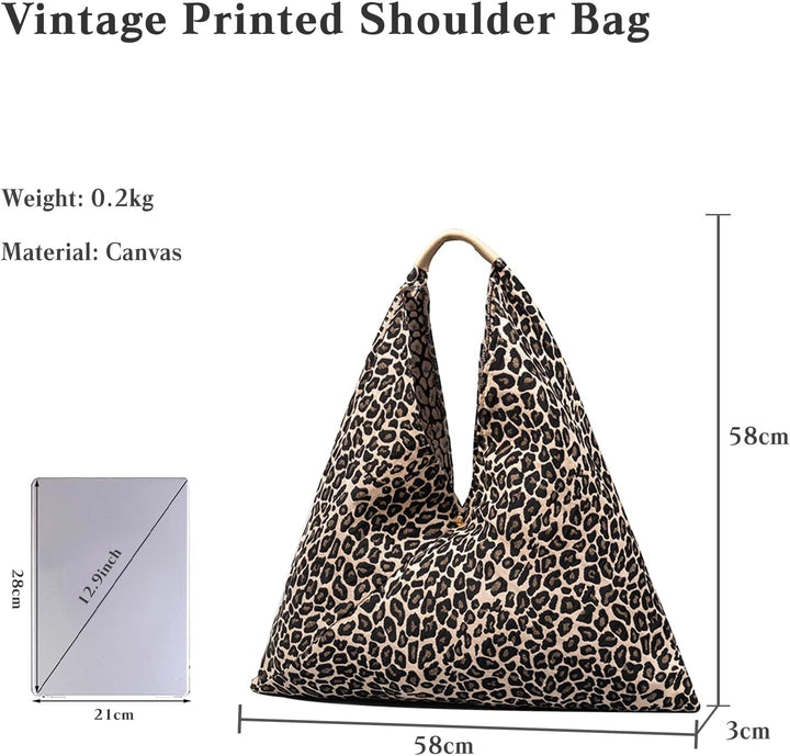CORIOS Damen Handtasche Canvas Unterarmtasche Ethnischer Stil Schultertasche Böhmische Tote Beutel S