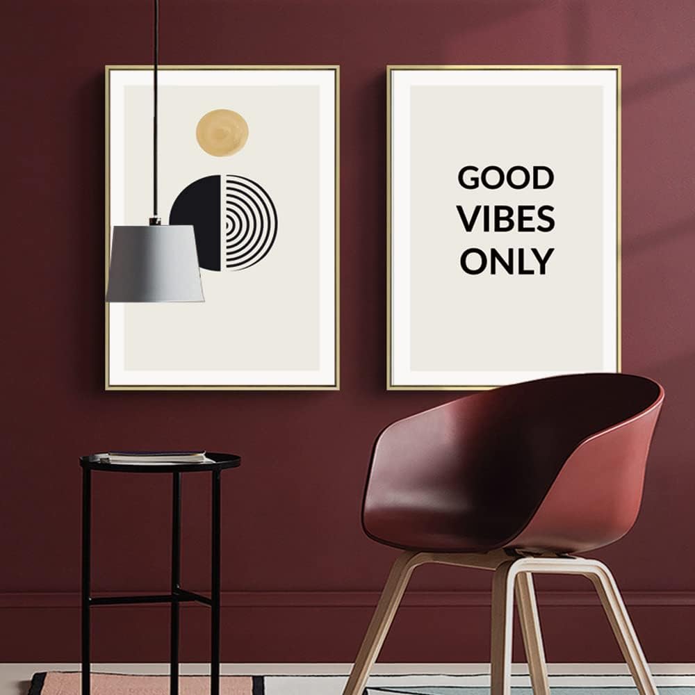 JNAOZI Leinwandbild Abstract Line Geometry Poster,Geometrisch Zeichnung Wandkunst,Modern Wanddeko Bi