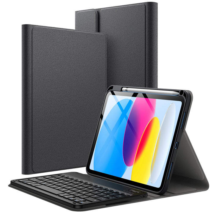 JETech Keyboard Hülle für iPad (A16) 11./10. Generation (2025/2022) mit Stifthalter, Magnetisch Abne