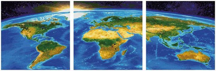 Schipper 609470855 Malen nach Zahlen, Unser Planet - Bilder malen für Erwachsene, inklusive Pinsel u