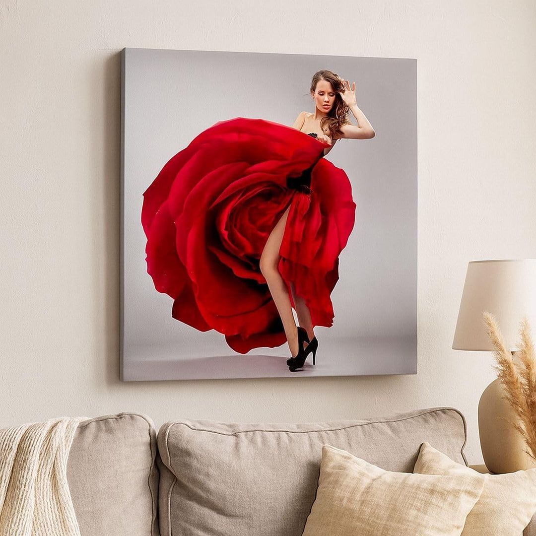 Bilder auf Leinwand Karneval Kleidung Kultur Tänzerin Leinwandbild 60x60cm Wandbilder Dekoration Woh