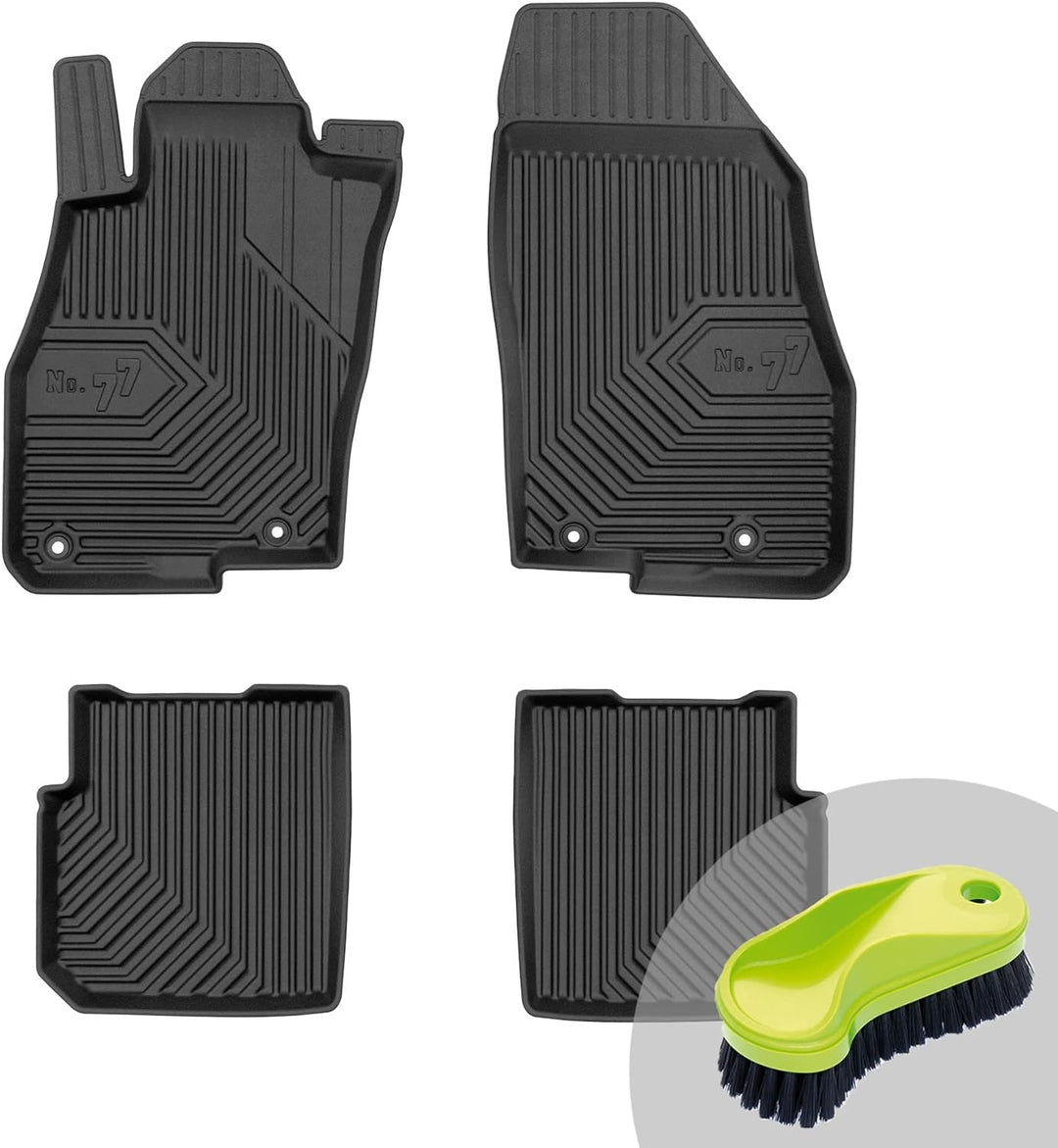 FROGUM No.77 Gummimatten Ganzjahresset von Auto Fussmatten Autofussmatten für Alfa Romeo MiTo 2008-2