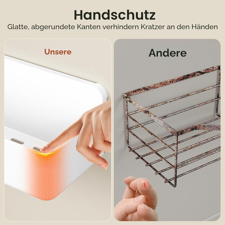 Orimade Duschablage ohne Bohren-Duschregal 5 Stück,Shampoo Halterung für Dusche Grosse Kapazität,Bad