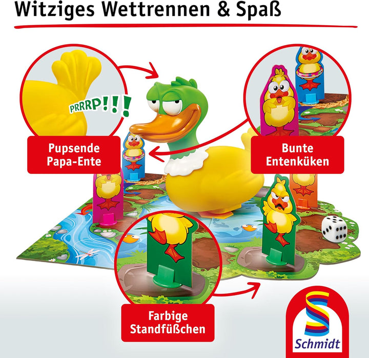 Schmidt Spiele 40665 Pupsparade, Kinderspiel, Actionspiel ab 4 Jahren