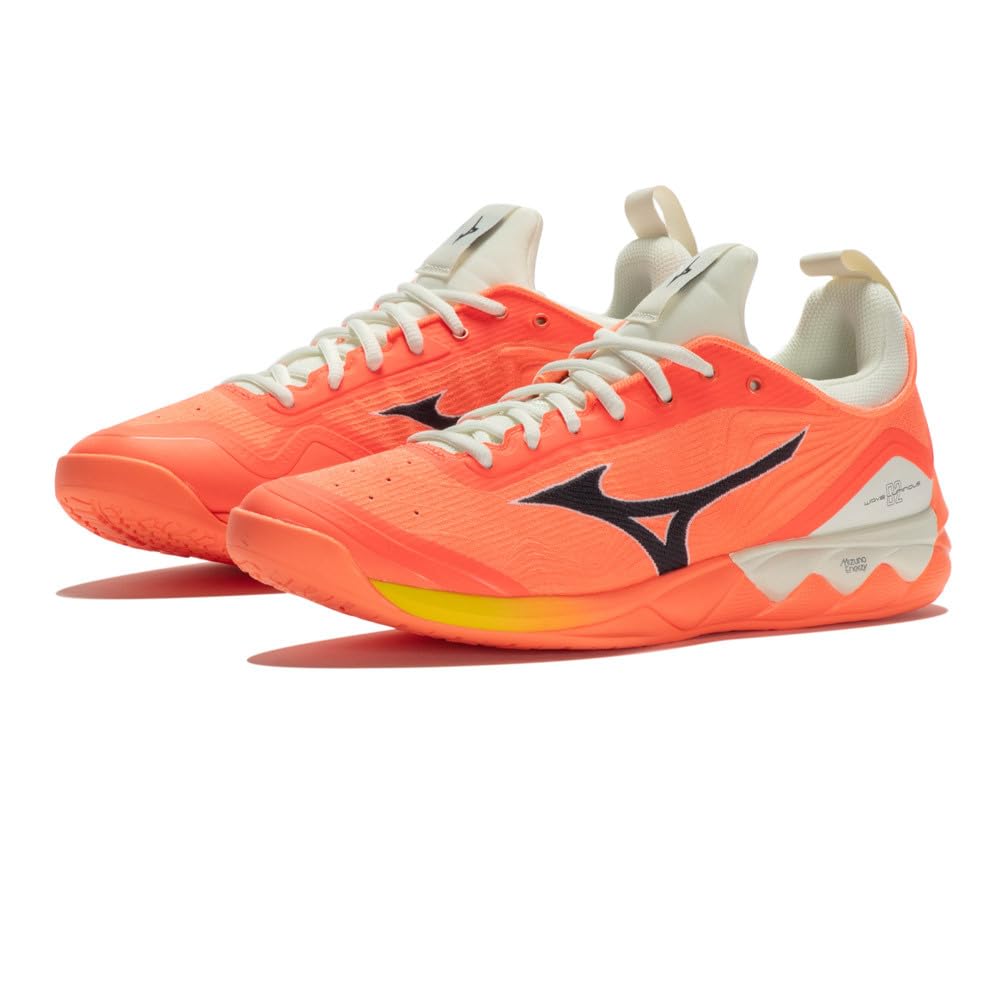 Mizuno Unisex Leuchtende Welle 2 Volleyballschuhe 46.5 EU Neon Flame Black Bolt2ne, 46.5 EU Neon Fla
