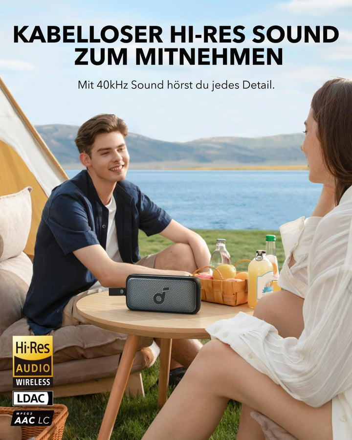 soundcore Motion 300 Hi-Res Bluetooth Lautsprecher mit BassUp, Boxen mit SmartTune-Technologie, 30W