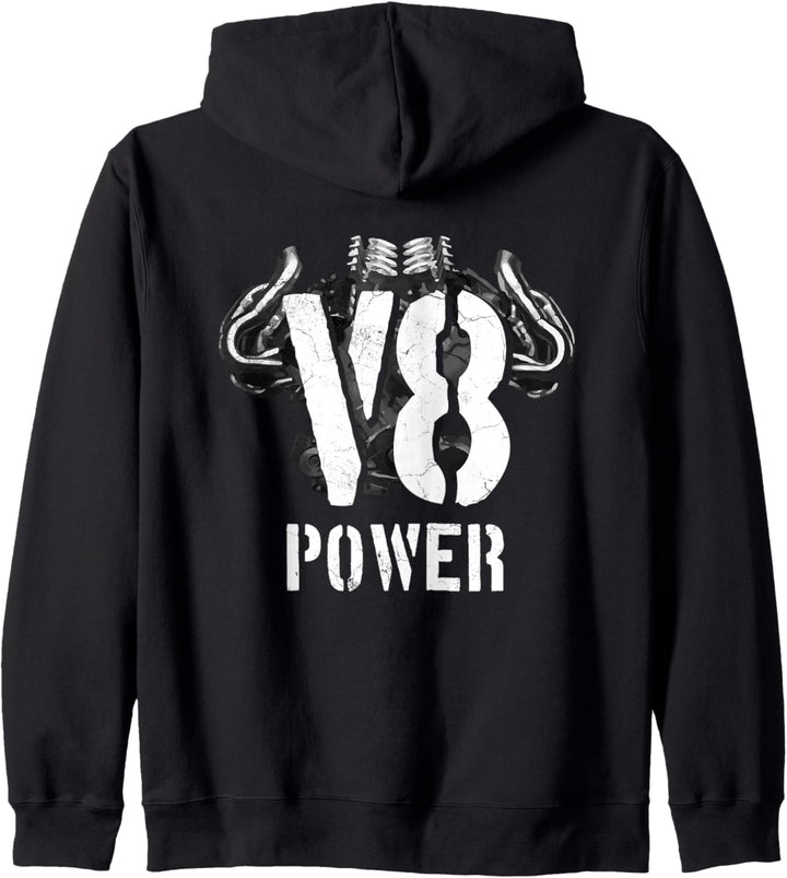 V8 Powered V Motor Muscle Car Pickup SUV Fan Kapuzenjacke