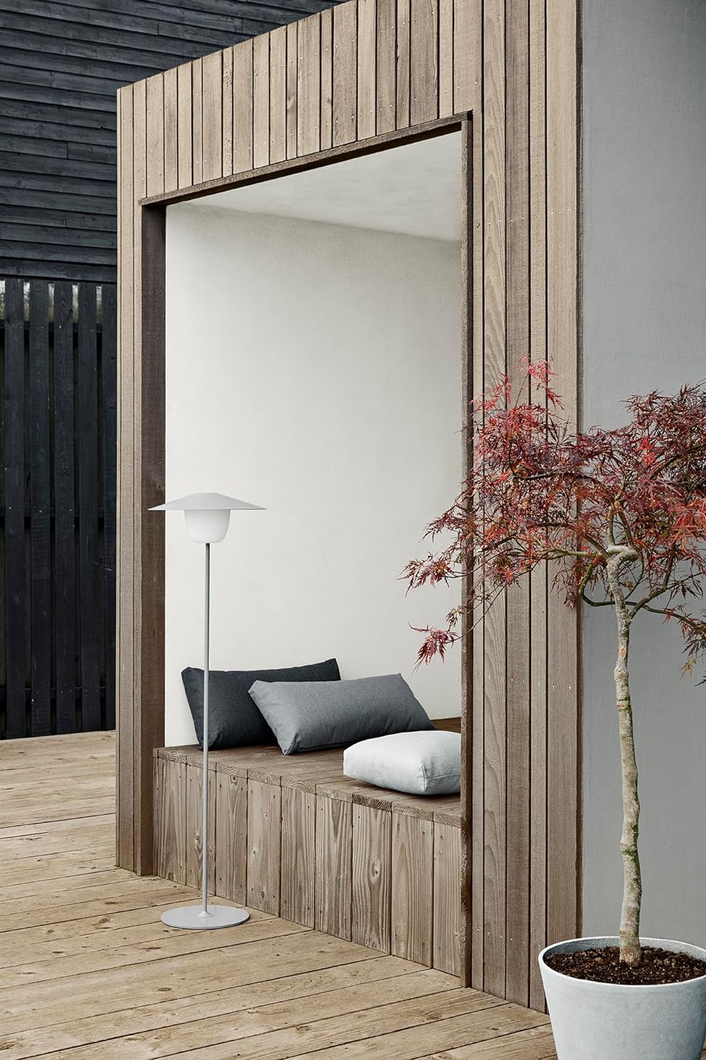 Blomus Kissen-62012 Kissen, Polyesterwolle, Stone, 1 Stück (1er Pack), Stone