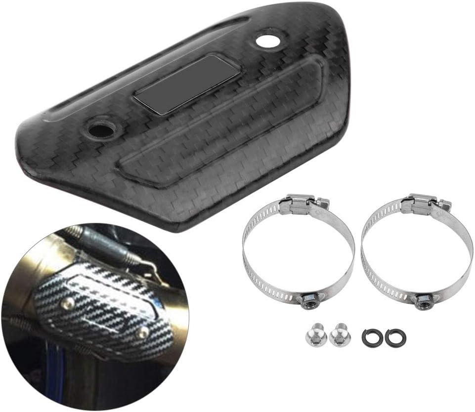 Motorrad Auspuff Hitzeschutzblech, Motorrad Auspuff Mittelrohr Hitzeschild Montageteile für Abgasanl