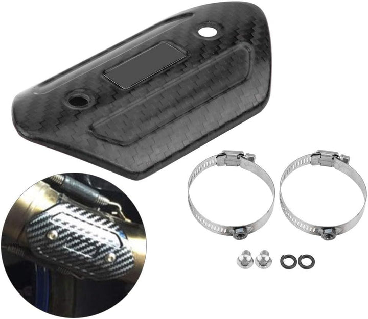 Motorrad Auspuff Hitzeschutzblech, Motorrad Auspuff Mittelrohr Hitzeschild Montageteile für Abgasanl
