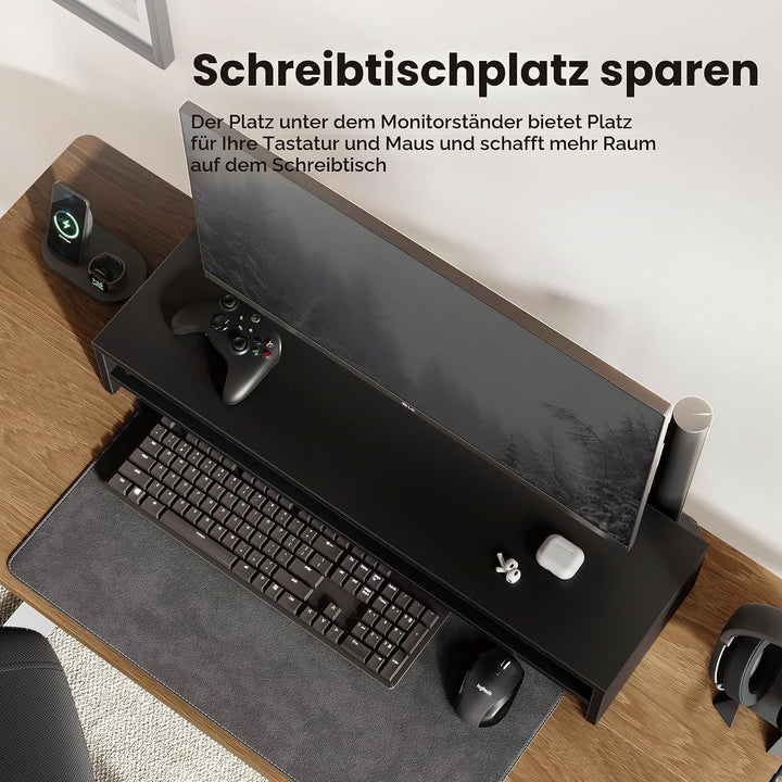 Fenge Dual Monitorständer Riser 2 Etagen Bildschirmständer für Computer PC Laptop Drucker TV, Schrei