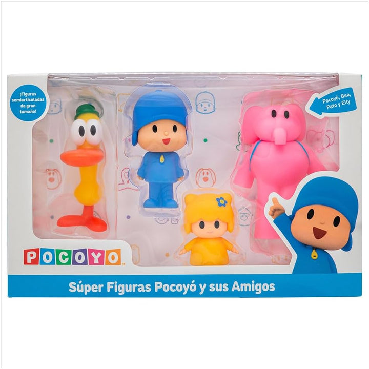 BANDAI Packung mit 4 Super Figuren Pocoyo und Seine Freunde