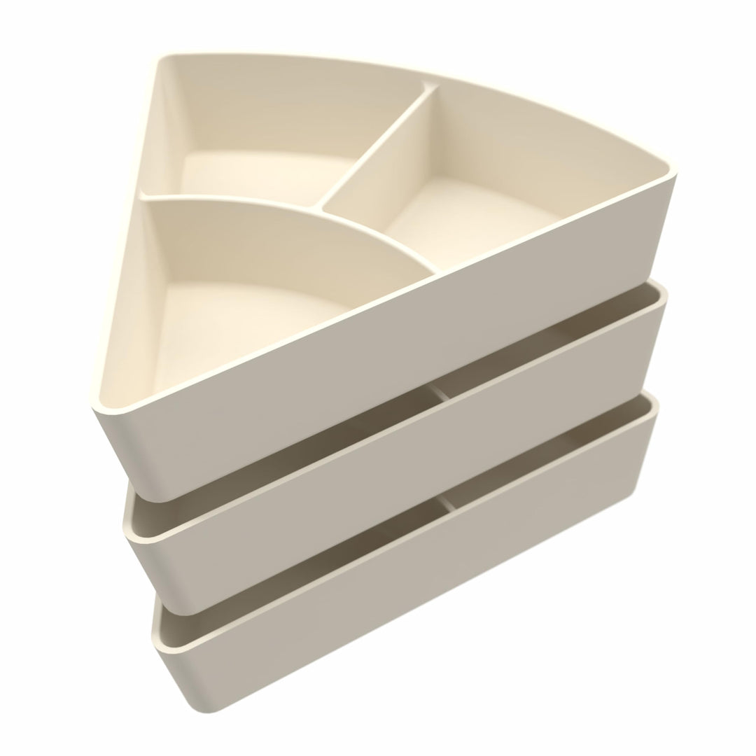 IInspire My Play – 3 x Sortier- und Ordnungsfächer aus Silikon – Kompatibel mit Sensory PlayTray – Z