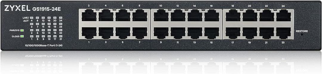 Zyxel 24-Port Gigabit Cloud-Based Switch | 24-Port GbE Smart hybrid Mode Switch | Standalone or Nebu