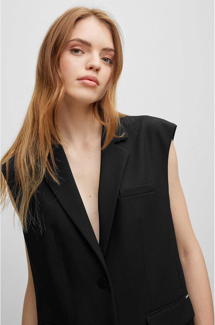 HUGO Damen Aneris Jacket 34 Black1, 34 Black1