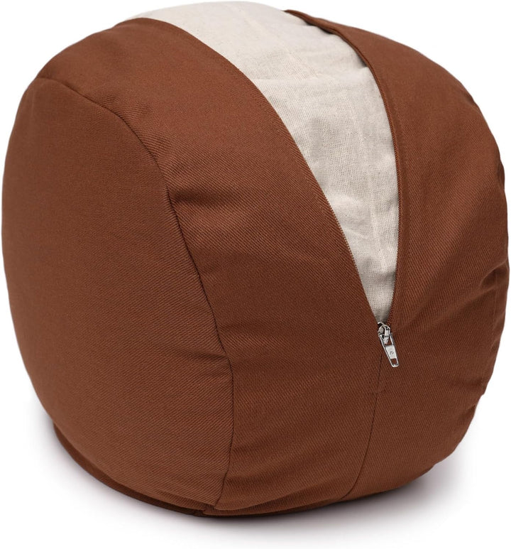 Yogabox Glückssitz® Yogakissen OVAL - regional hergestellt kastanie, kastanie