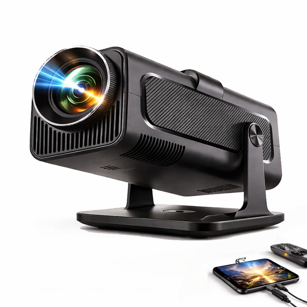Osmo™ FlixPro Mini Beamer Projektor Heimkino WLAN 6 Bluetooth 4K 1080p LED HDMI