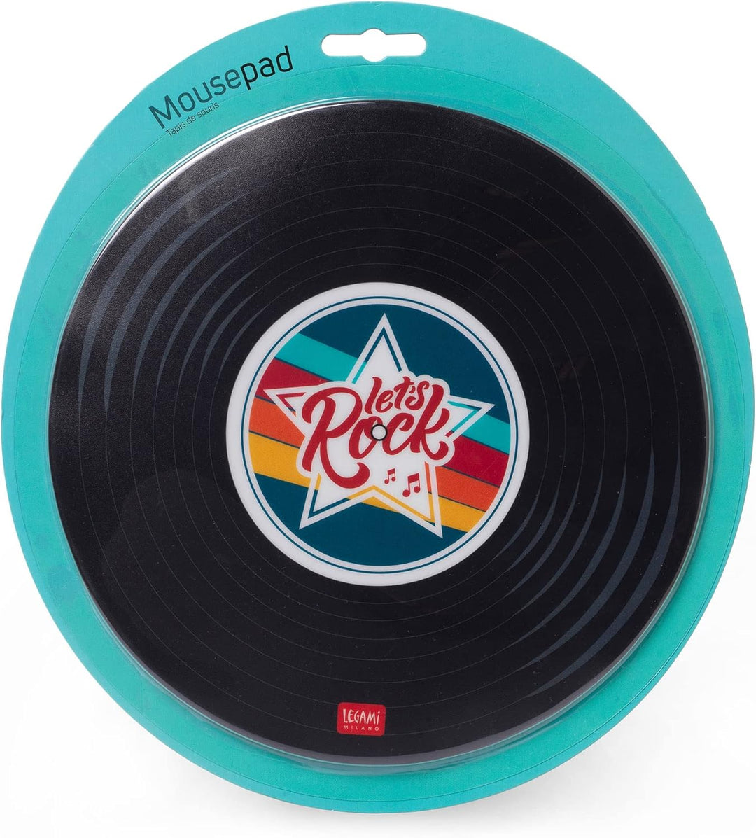 Legami - Mauspad, Mauspad mit Staub- und blendfreier PVC-Oberfläche, Rutschfester Gummiboden, Vinyl