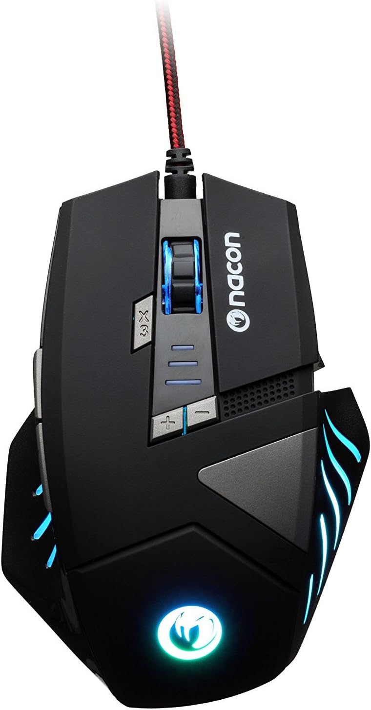 Nacon GM-300 Optical Gaming Maus (2500dpi, mehrfarbige Beleuchtung)