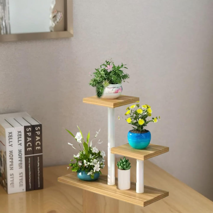 Schaufensterbärke Pflanzenregal, quadratische Desktop Sukkulente Fensteranlagenständer, 16x6x8 Robus