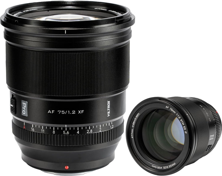 VILTROX 75mm f/1.2 XF Prime APS-C Objektiv für Fuji X Mount x-A7 X-T30 X-T4 X-E4 X-Pro3 X-T200 X-H2S
