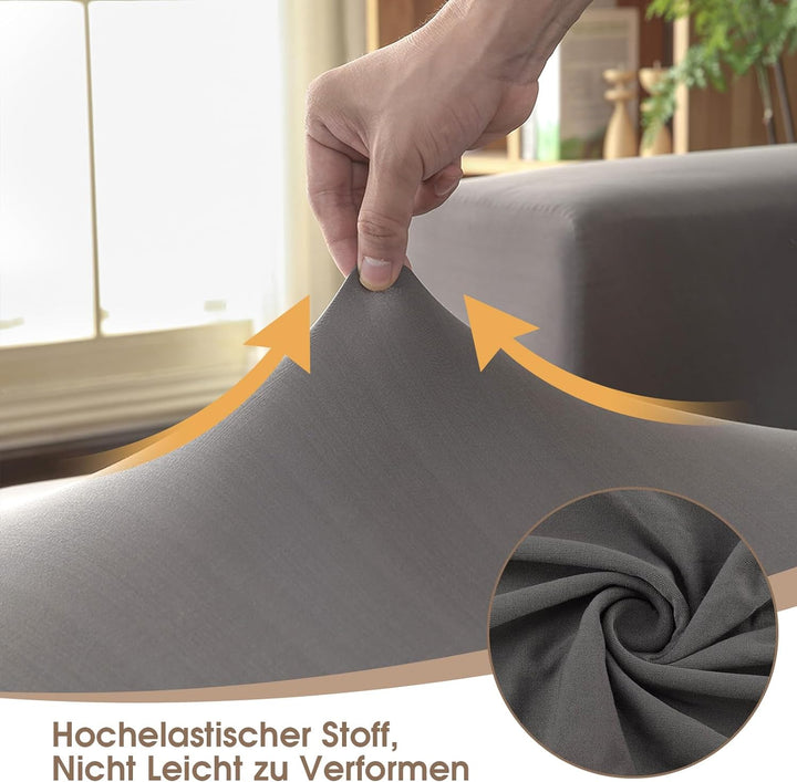 L-Form Sofabezug Couchbezug Schonbezug, 3+2 Sitzer Ecke Elastische Sofa Überzieher Ecksofabezug Univ