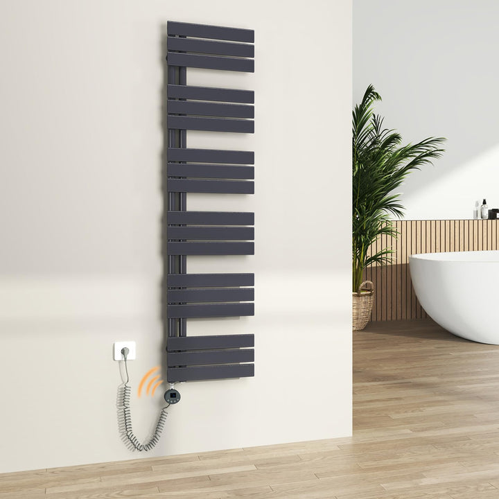 S'AFIELINA Badheizkörper elektrisch mit Thermostat und WiFi, Handtuchheizkörper elektrisch 1599×400