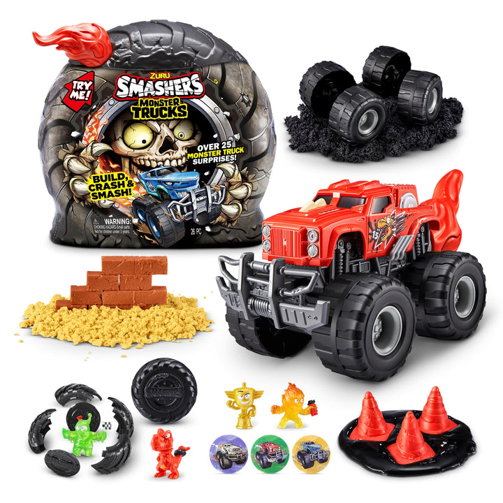 Smashers Monster Truck Surprise, Dino Drifter, von ZURU Monster Truck, Überraschung (Dino Drifter),