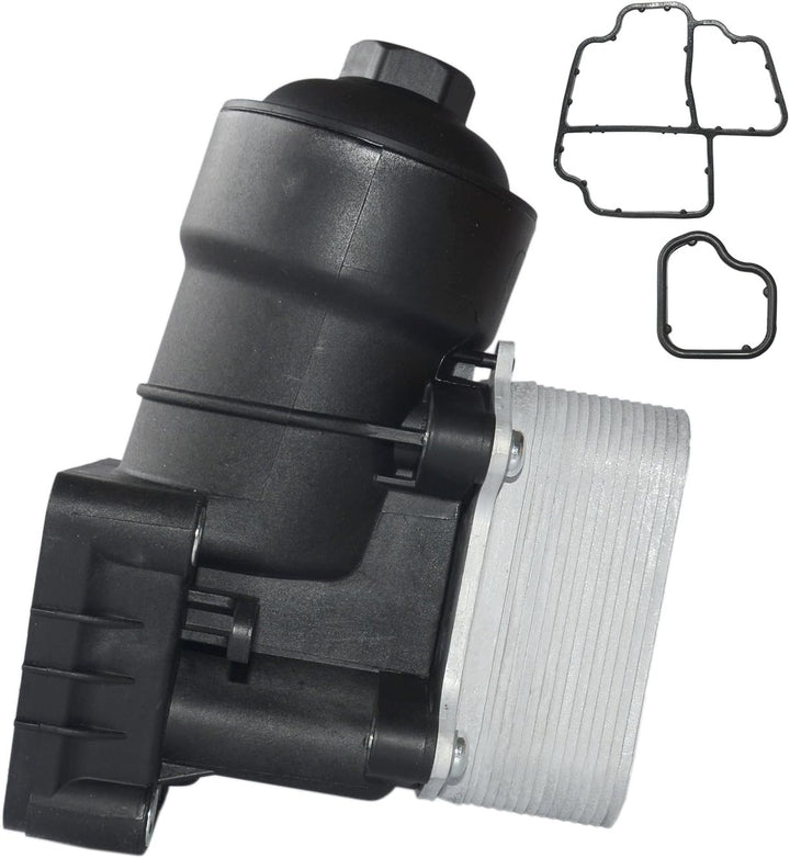 Huiruhy Ölfiltergehäuse Ölfilter Ölkühler Kompatibel mit A3 A4 A6 Q5 TT 1.6 2.0 TDI 03L115389G 03L11