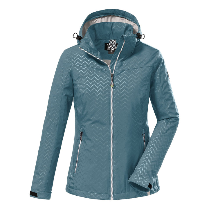 Killtec Damen Kos 176 Wmn Sftshll Jckt Softshelljacke mit abzippbarer Kapuze, aqua