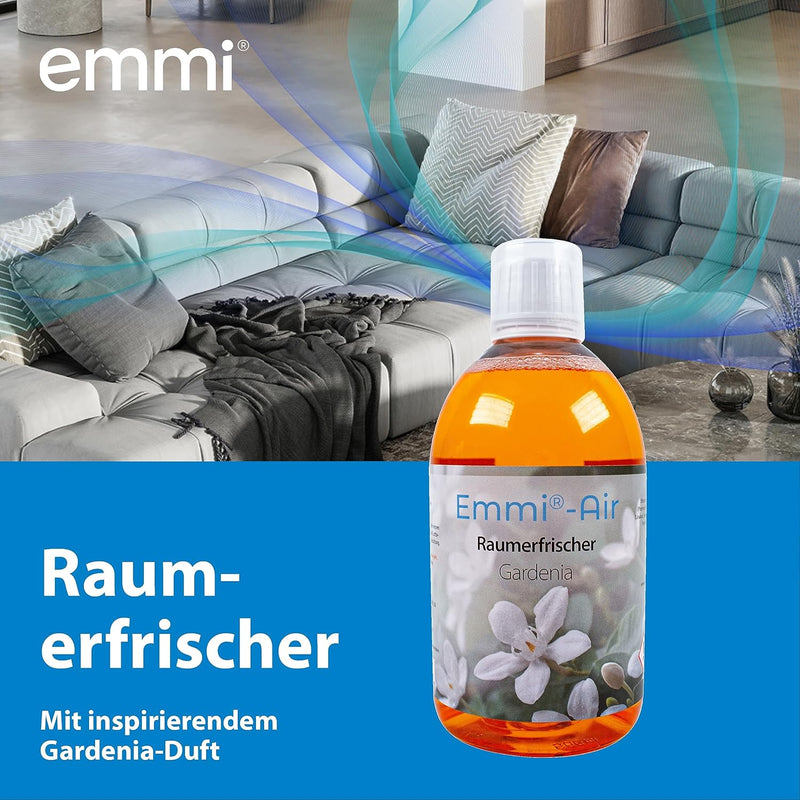 Emmi Air Raumerfrischer Gardenia I Wasserlöslicher Raumduft für Luftreiniger und Luftbefeuchter I Ge