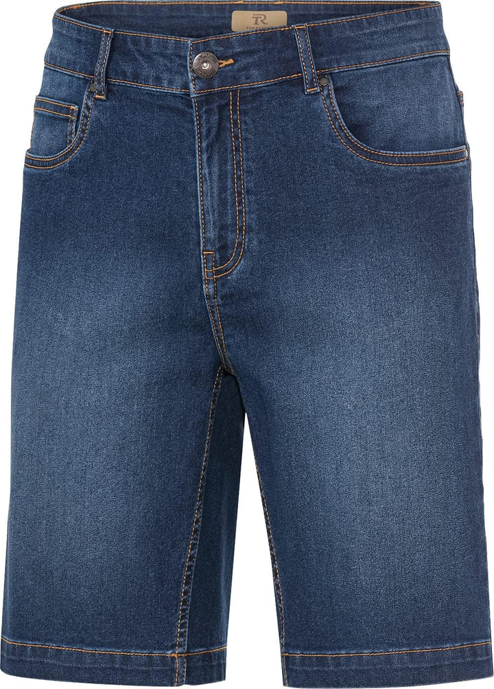 Tom Ramsey Herren Sommer-Jeansbermudas, Herrenhose mit flexiblem Bund aus leichtem Jeansstoff, als L