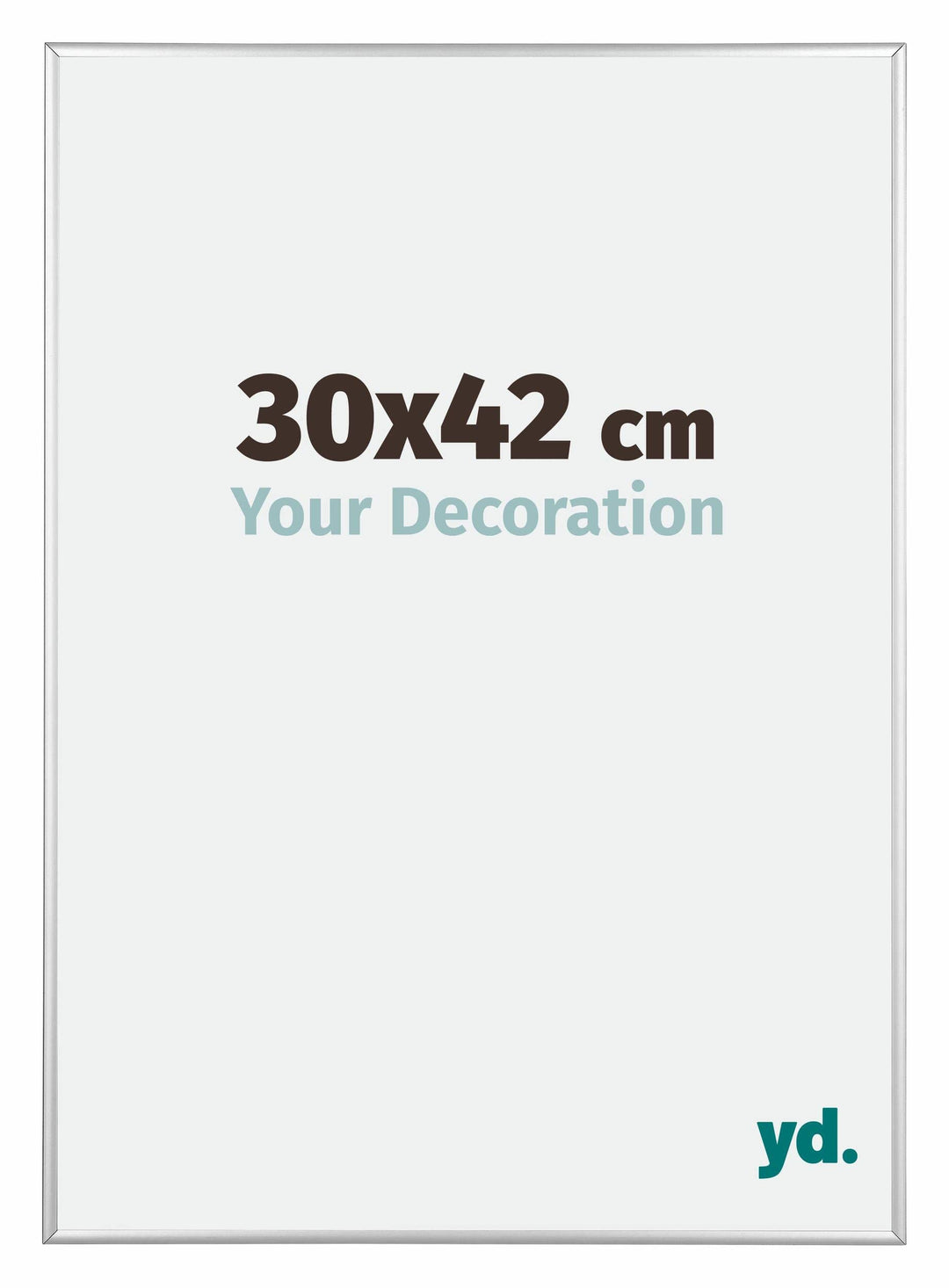 yd. Your Decoration - Bilderrahmen 30x42 cm - Bilderrahmen aus Aluminium mit Acrylglas - Antireflex