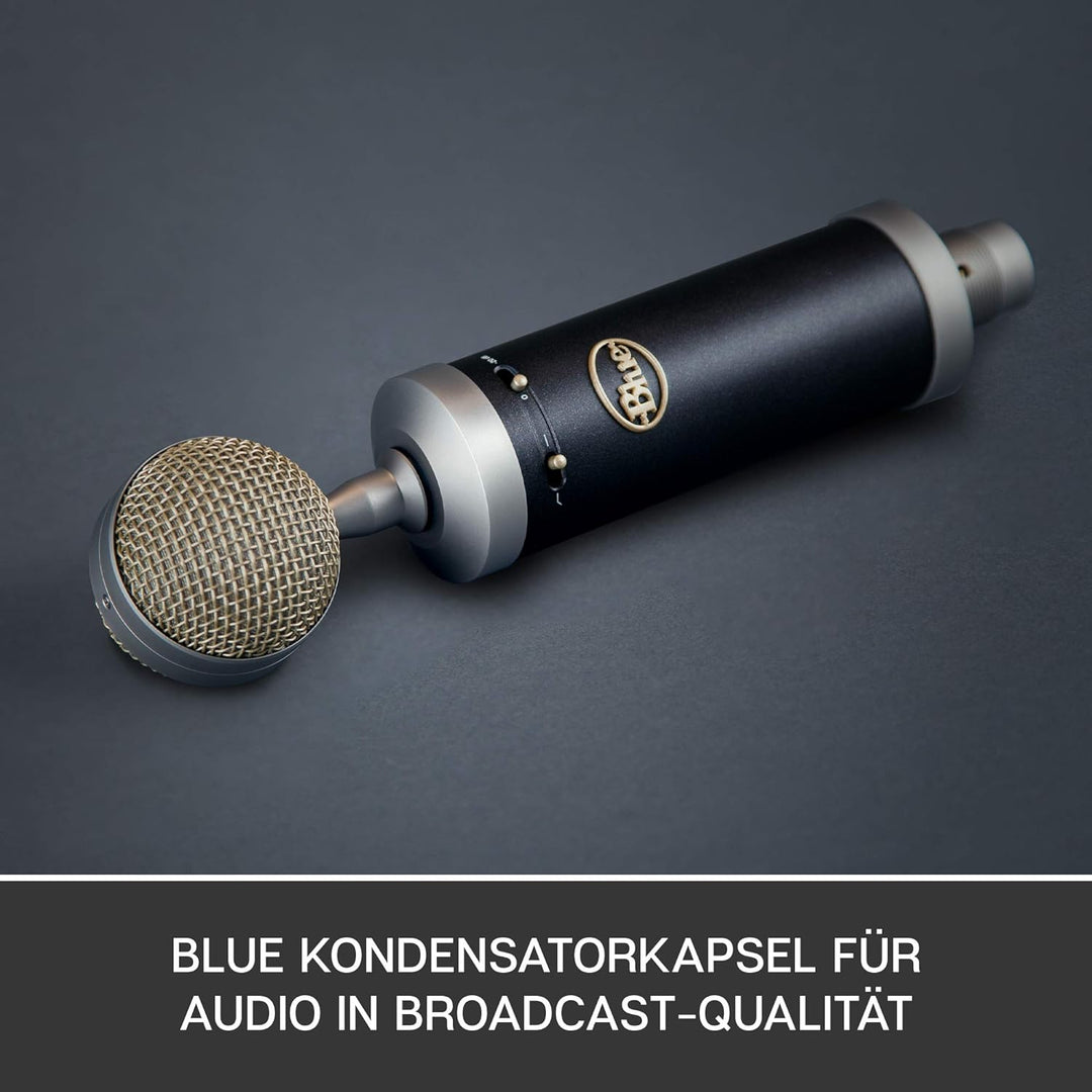 Blue Baby Bottle SL XLR Kondensatormikrofon für Aufnahmen und Streaming, mit Grossmembrankapsel, Hol