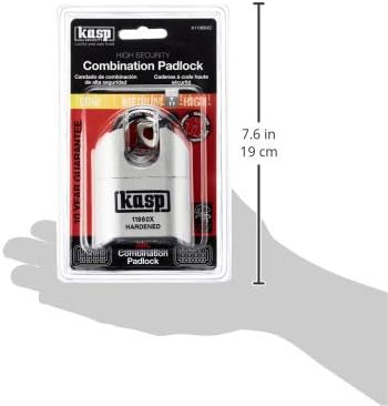 Kasp K11960XD Kombinationsschloss, Gris closed shackle, closed shackle