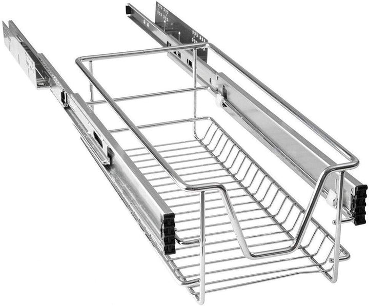 HENGMEI 1x Küchenschrank Teleskopschublade 30cm Schrankauszug Ausziehbare Ablage Küchenschubladen Or