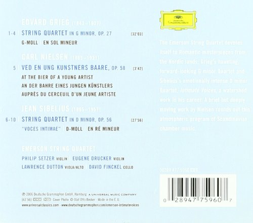 Intimate Voices, Audio-CD