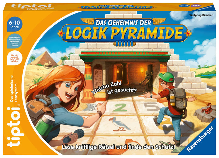 Ravensburger tiptoi Spiel 00120 Das Geheimnis der Logik-Pyramide - Lernspiel ab 6 Jahren, Logikspiel