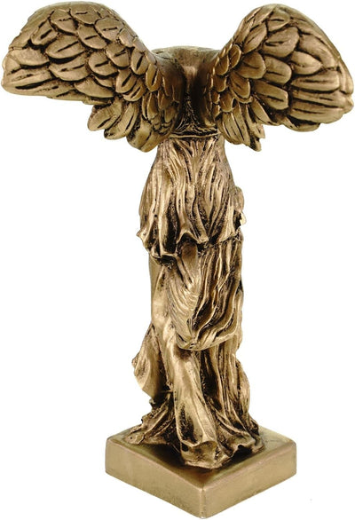 Kremers Schatzkiste Alabaster Nike Siegesgöttin von Samothrake Figur Skulptur 20 cm Gold Siegesdenkm
