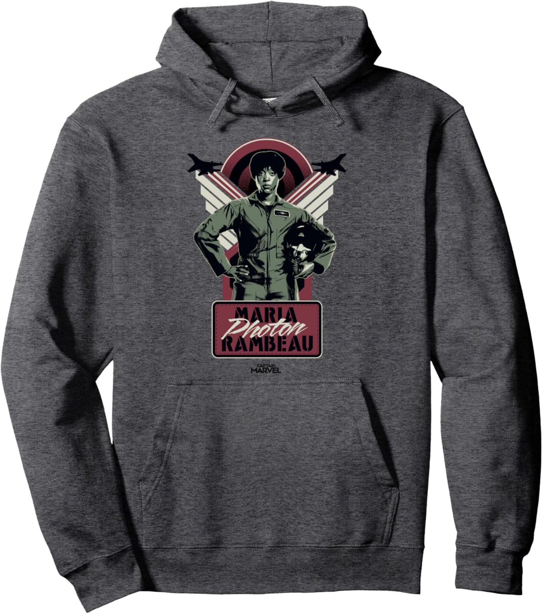 Captain Marvel Maria Photon Rambeau Portrait Pullover Hoodie