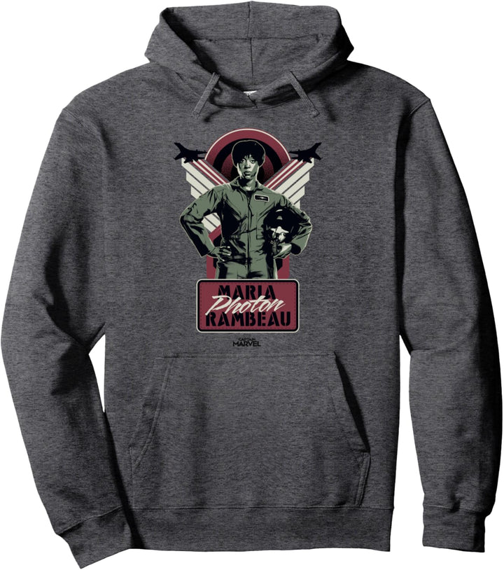 Captain Marvel Maria Photon Rambeau Portrait Pullover Hoodie