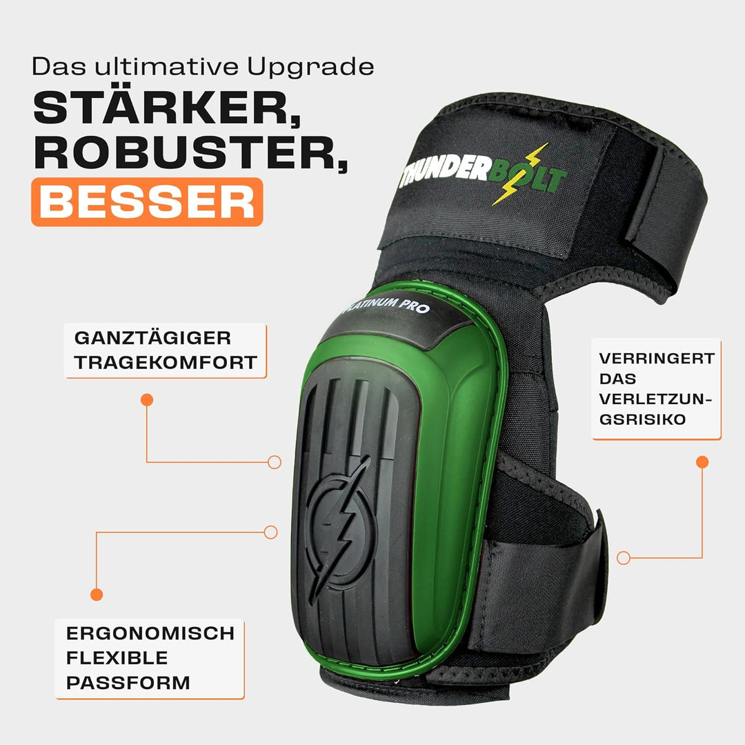 Thunderbolt® Knieschoner Professioneller Knieschützer mit komfortablem Gelkissen Knieschoner Fliesen