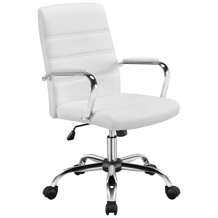 Yaheetech Bürostuhl ergonomischer Schreibtischstuhl, Drehstuhl mit Rollen, Bürohocker mit Armlehnen,