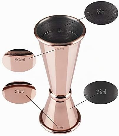 Buddy´s Bar - Moscow Mule Komplett Set, 2 x 500 ml Cocktail-Becher, 27 cm Barlöffel, 5cl Barmass &amp; S
