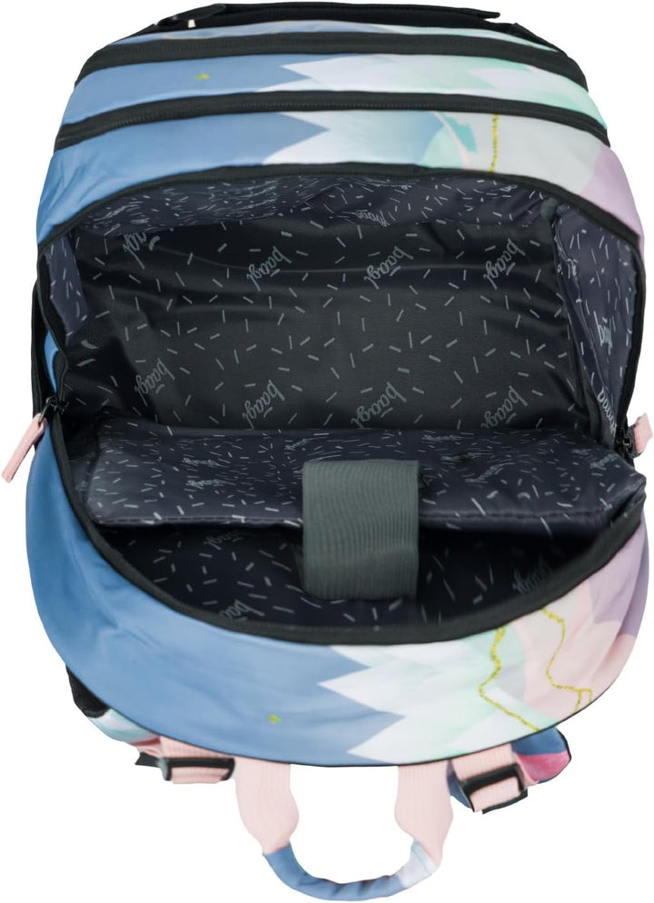 Baagl Schulrucksack Set Mädchen 5-Teilig, Schultasche ab 3. Klasse, Grundschule Ranzen mit Brustgurt