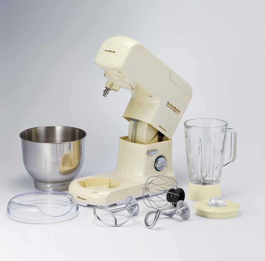 Ariete 1596 Pastamatic Gourmet 1950 - Planetenmixer mit Mixer - kneten, Amalgam, Schneebesen - 2 Hak