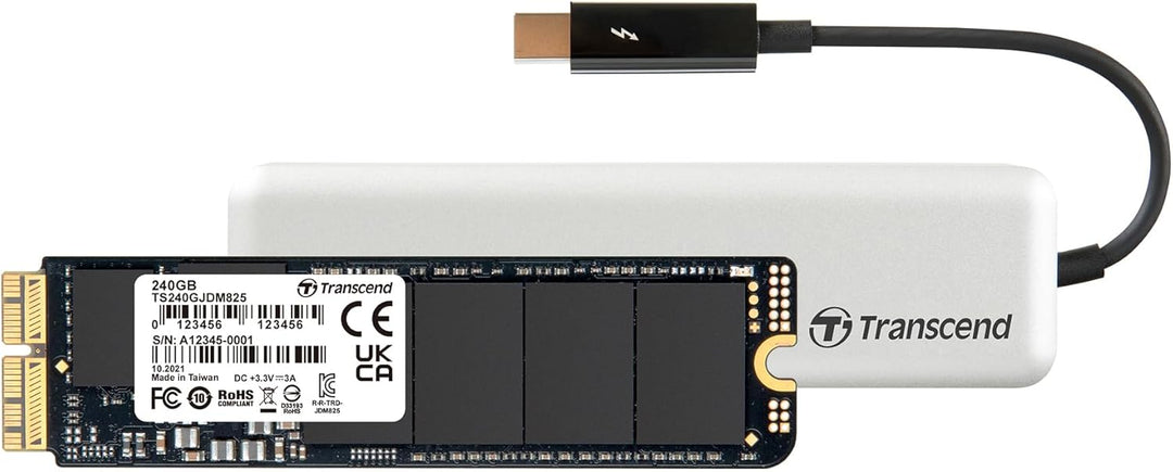 Transcend 240 GB JetDrive JDM 825 Thunderbolt AHCI PCIe™ Portable SSD TS240GJDM825 Mit Thunderbolt-G